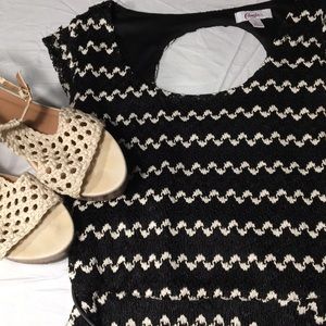 Black and white dress